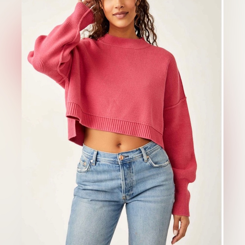 FREE PEOPLE Easy Street Cropped Pullover / Madamoiselle